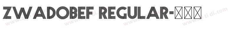 ZWAdobeF Regular字体转换